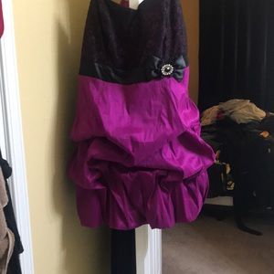 Size 24 black and purple torrid dress